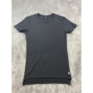 Alphalete Mens S Black Athletic T Short Sleeve Crew Neck Logo Athleisure